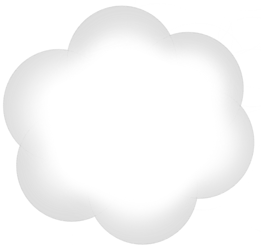 cloud border of face